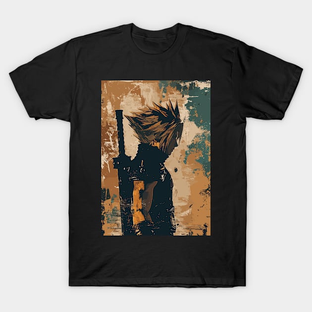 Final Fantasy VII Rebirth Cloud Strife T-Shirt by peculiarbutcute